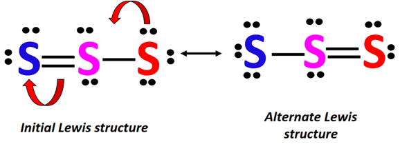 alternative lewis structure of S32-