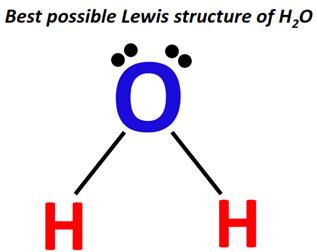 best lewis structure of H2O