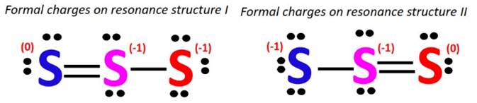 formal charges on resonance structure of S32-