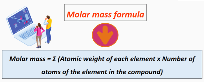 formula to calculate molar mass